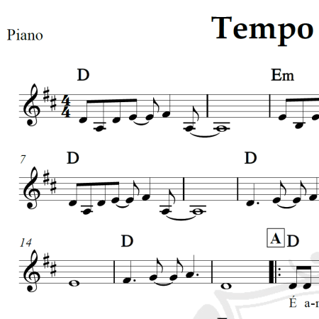 Tempo de alegria - Ivete Sangalo - Piano/Vocal