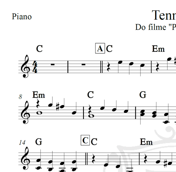 Tennessee - Piano