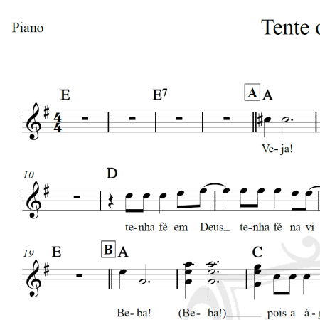 Tente outra vez - Raul Seixas - Piano/Vocal