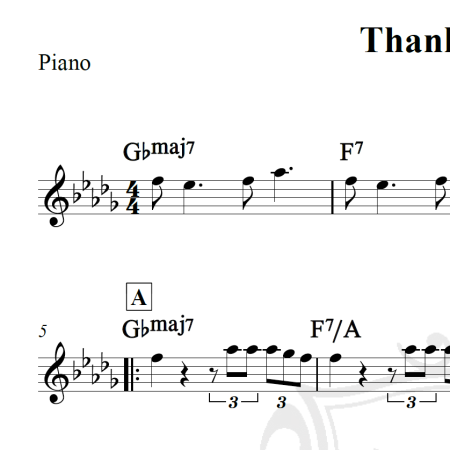 Thank u next - Ariana Grande - Piano