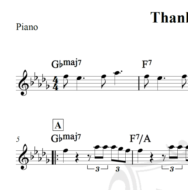 Thank u next - Ariana Grande - Piano