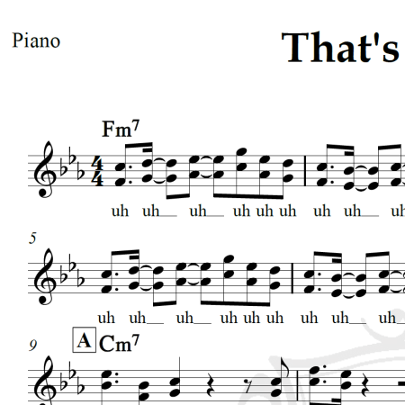 That's the way - KC and the Sunshine Band - Piano