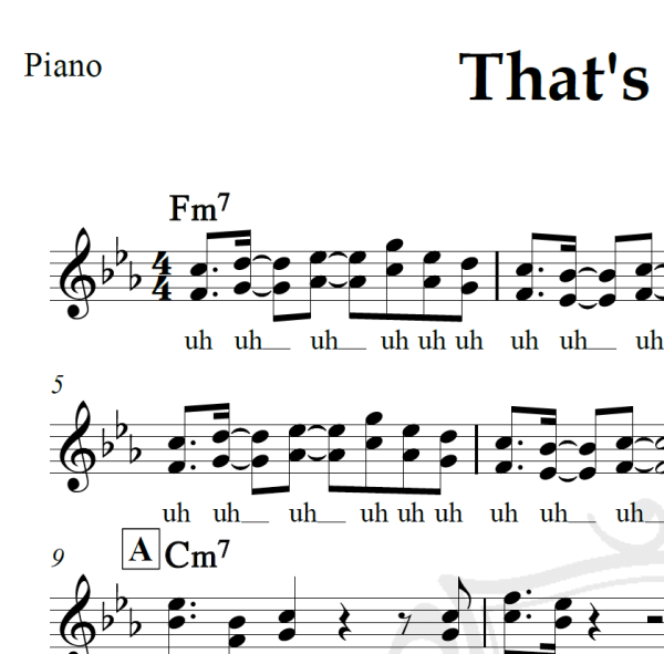 That's the way - KC and the Sunshine Band - Piano
