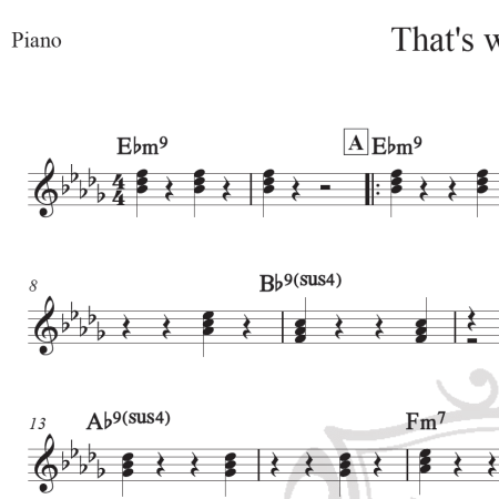 That's what I like - Bruno Mars - Cifra