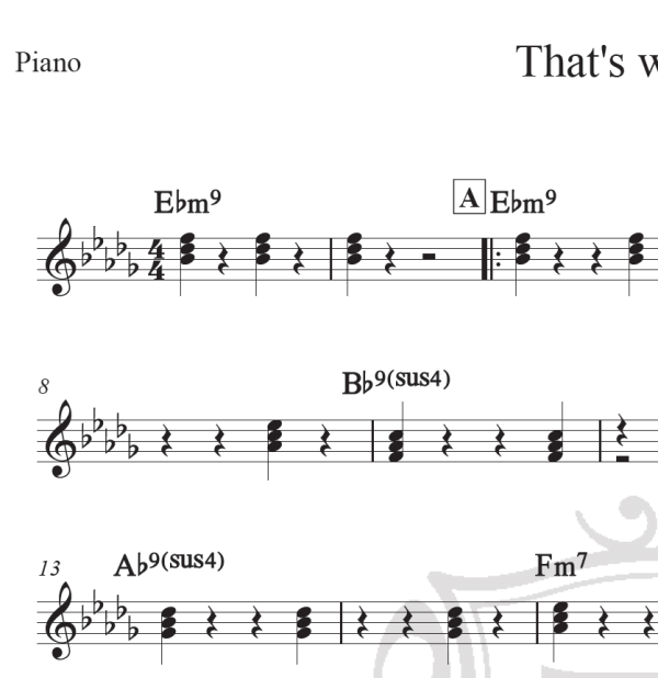 That's what I like - Bruno Mars - Cifra