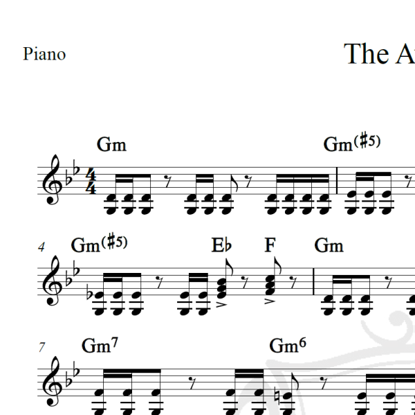 The Avengers - Piano