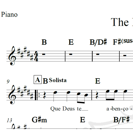 The Blessing - Piano/Vocal
