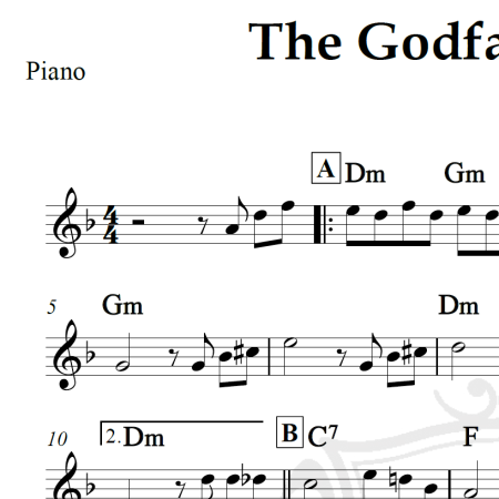 The Godfather theme - Piano