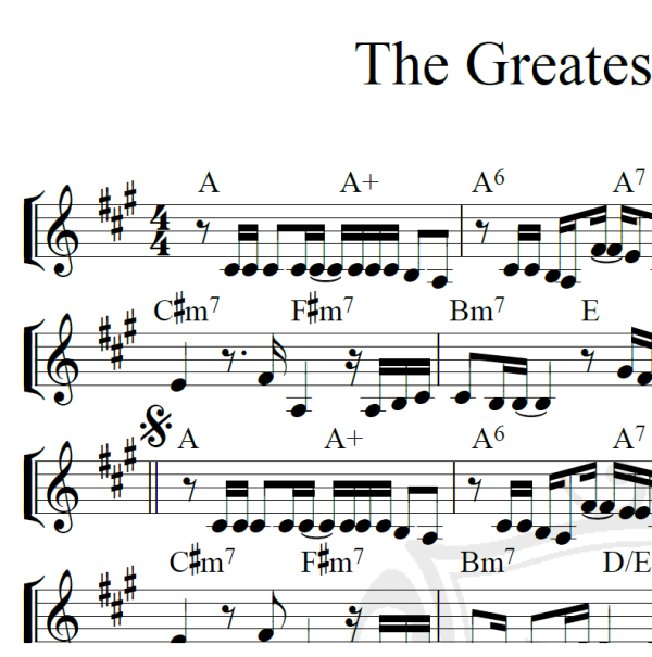 The Greatest Love of All - Whitney Houston - Piano