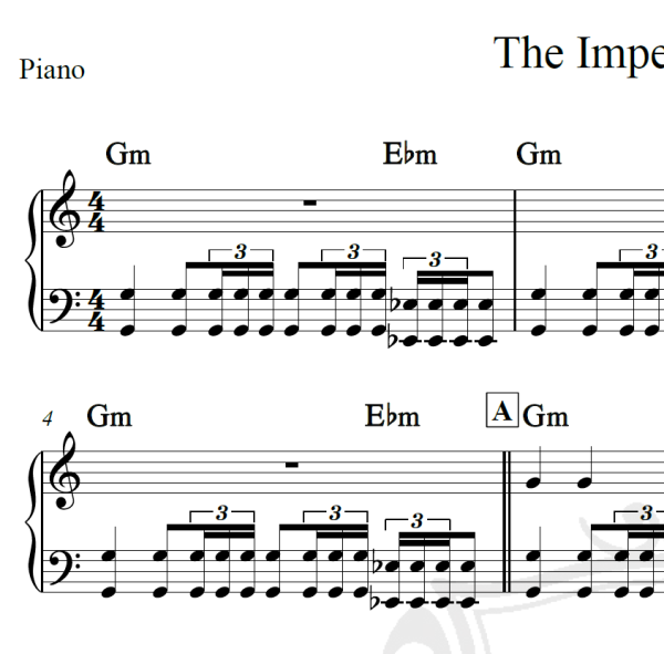 The Imperial March - John Williams - Piano