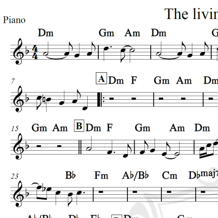 The living daylights - A-ha - Cifra