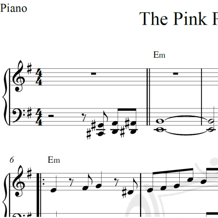 The Pink Panther theme - Piano