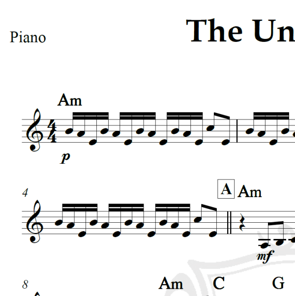 The Unforgiven - Metallica - Piano