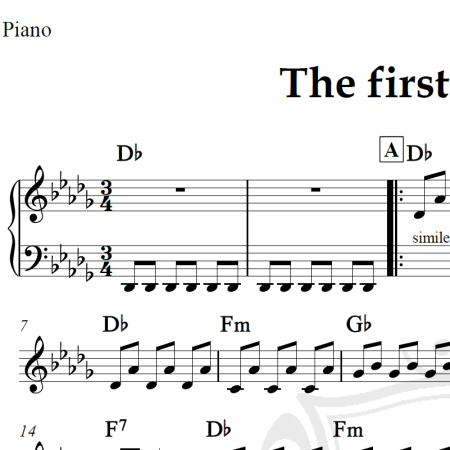 The first of autumn - Enya - Piano