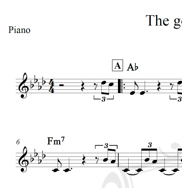 The good life - Piano