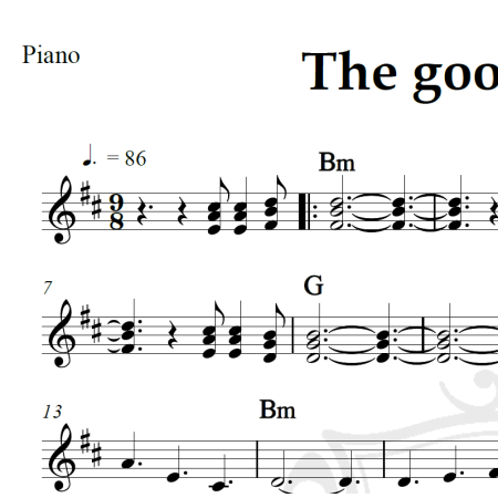 The goodbye boy - Piano
