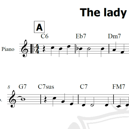 The lady is a tramp - Piano
