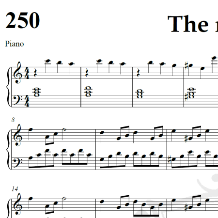The medow - Desplat - Piano