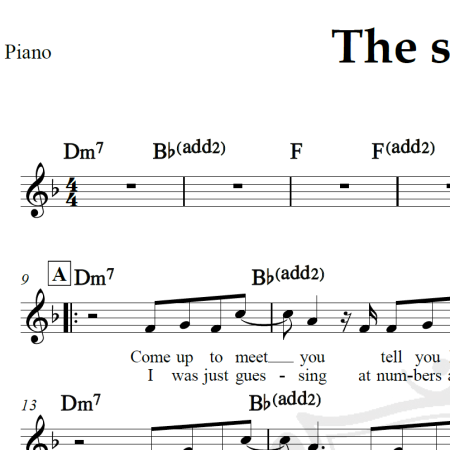 The scientist - Coldplay - Piano/Vocal