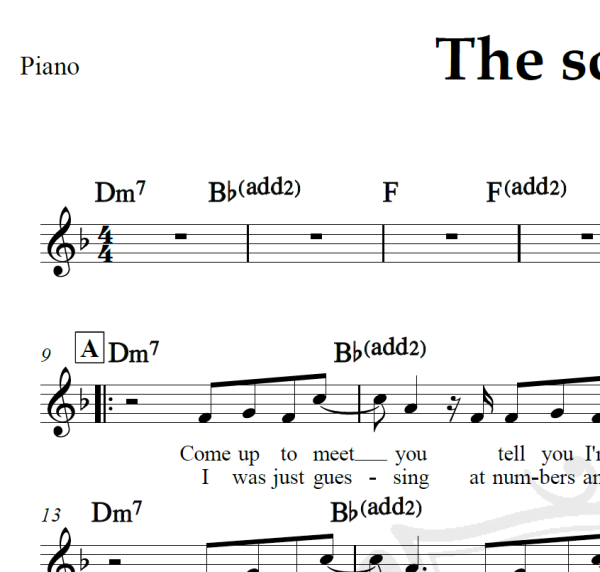 The scientist - Coldplay - Piano/Vocal