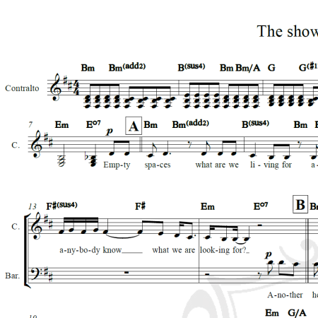 The show must go on - Queen - Arranjo Coral