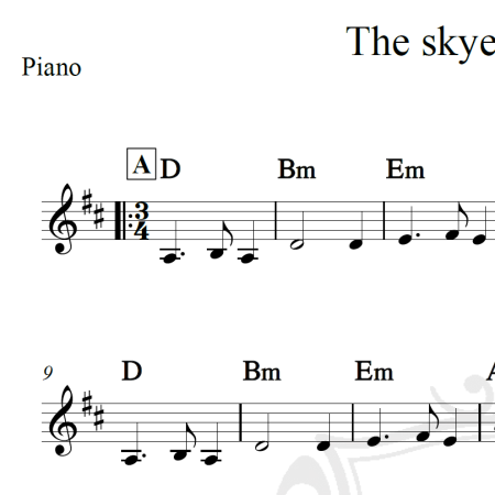 The skye boat song - Piano