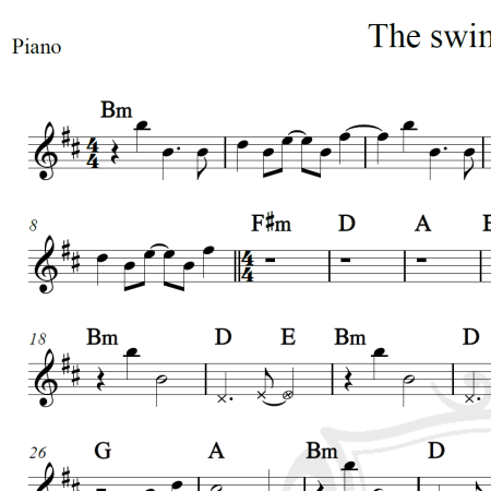 The swing of things - A-ha - Cifra