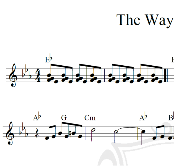 The Way We Were - Barbra Streisand - Piano