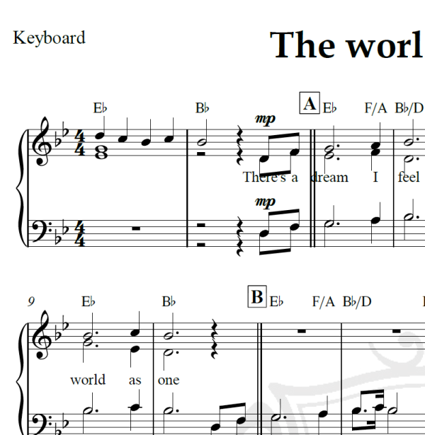 The world in union - Arranjo Coral