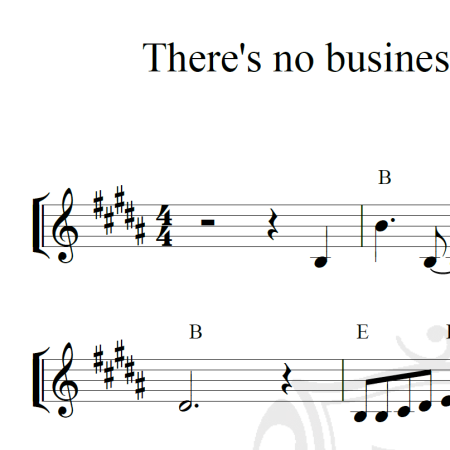 There's no business like show business - Piano