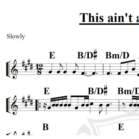 This ain't a Love Song - Bon Jovi - Piano