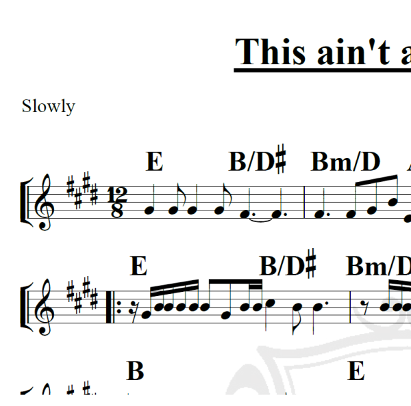 This ain't a Love Song - Bon Jovi - Piano
