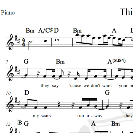 This is me - Piano/Vocal