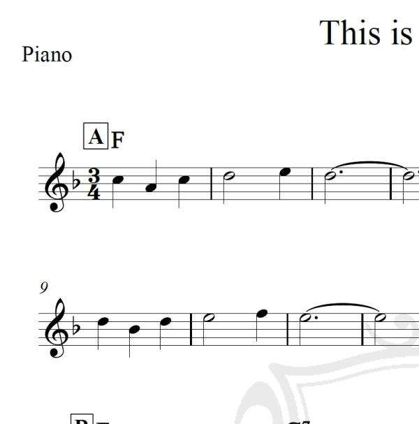 This is my song - Charlie Chaplin - Piano
