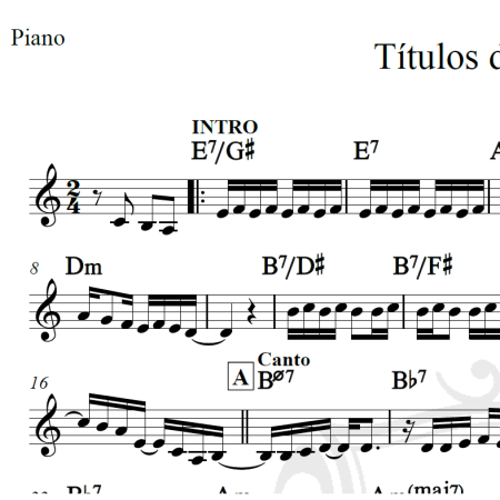 Títulos de Nobreza - Ademilde Fonseca - Piano