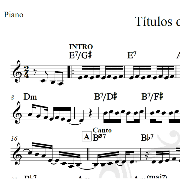 Títulos de Nobreza - Ademilde Fonseca - Piano