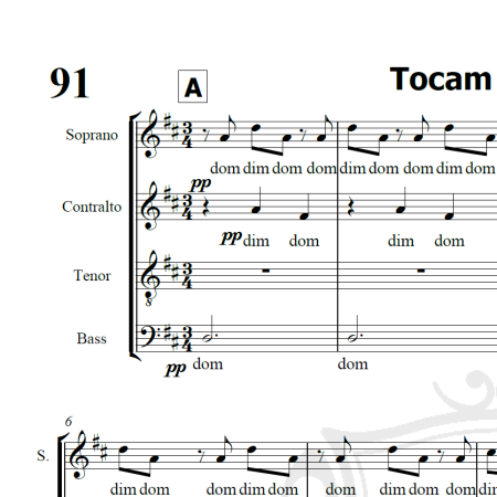 Tocam os sinos - Arranjo Coral
