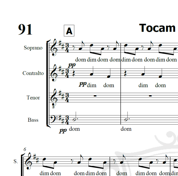 Tocam os sinos - Arranjo Coral