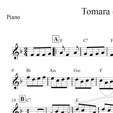 Tomara que chova - Piano