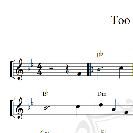 Too young - Piano