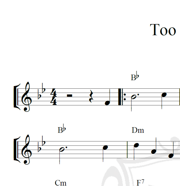Too young - Piano