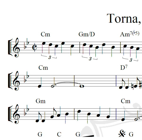 Torna, Piccina - Piano