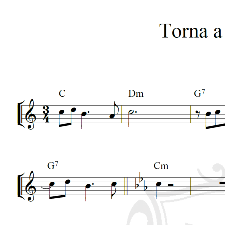 Torna a Surriento - Piano