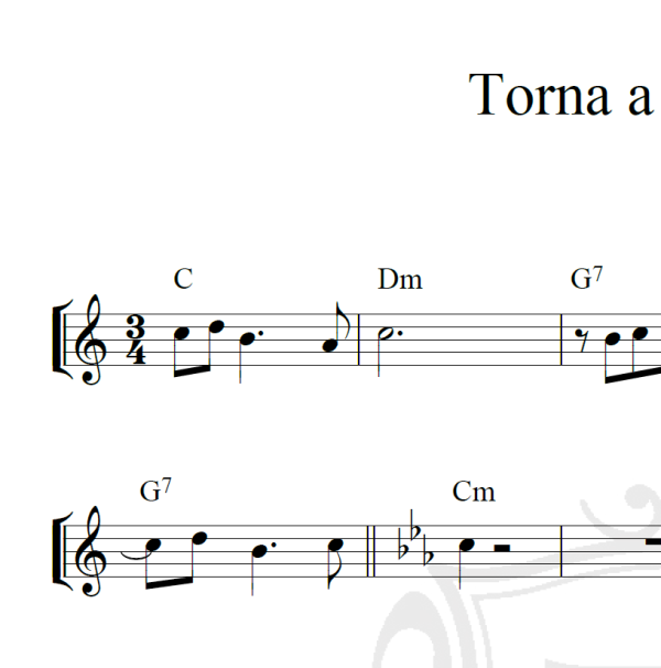 Torna a Surriento - Piano