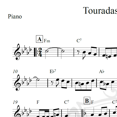 Touradas em Madri - Piano