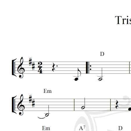 Tristeza - Piano