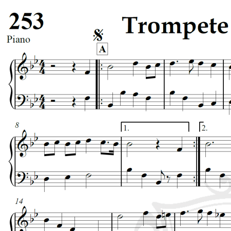 Trompete Voluntário - Purcell - Piano