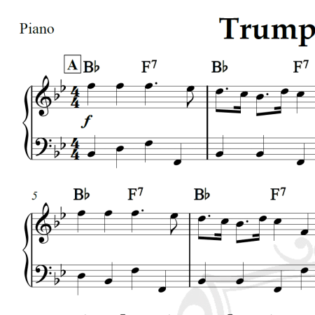 Trumpet Tune - Purcell - Piano