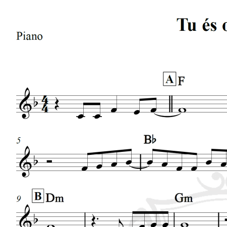 Tu és o centro - Frei Gilson - Piano