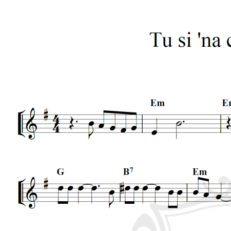 Tu si 'na cose grande - Piano
